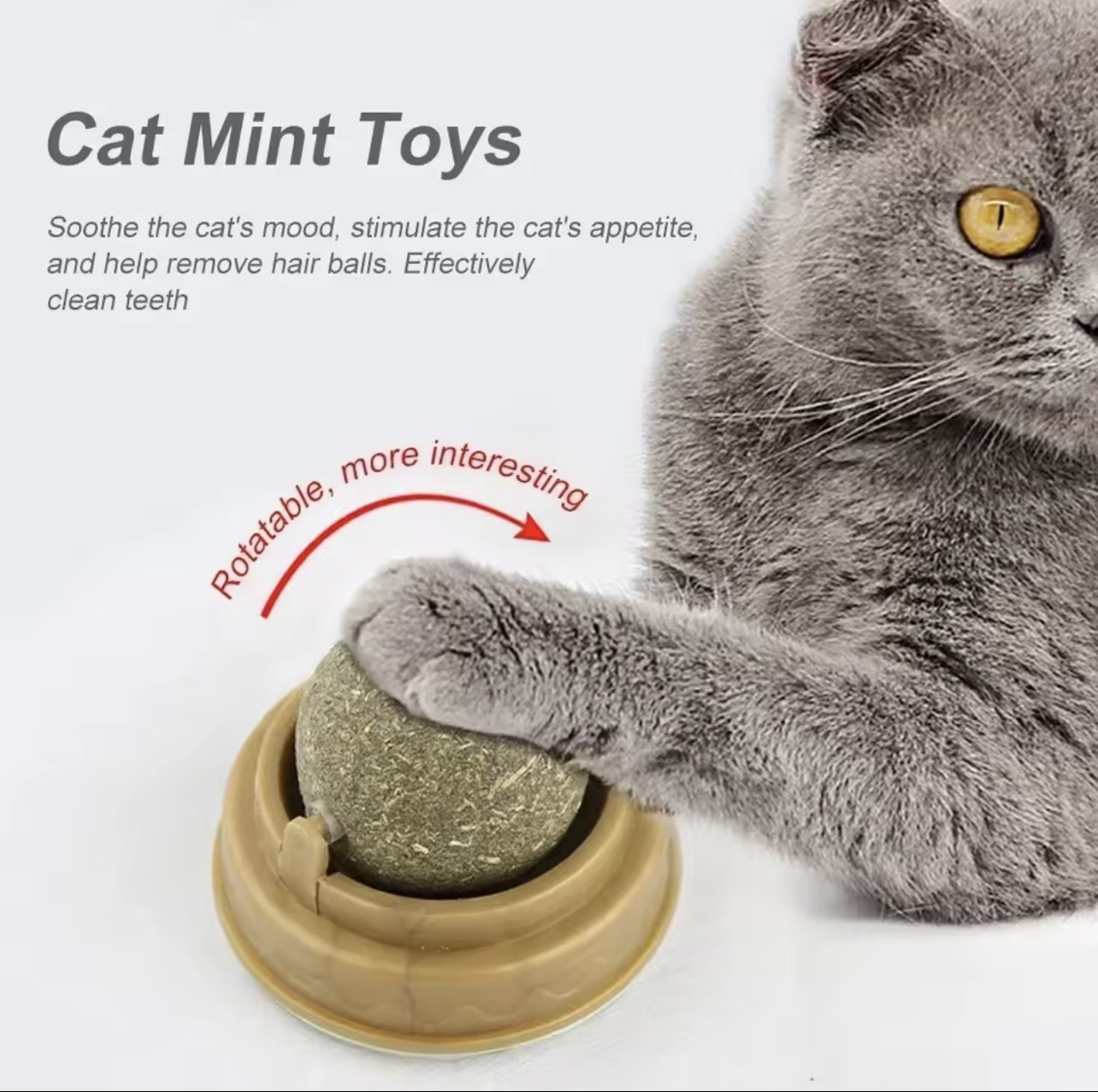 FetchBuddy™ Anti-Boredom Catnip Treat Ball