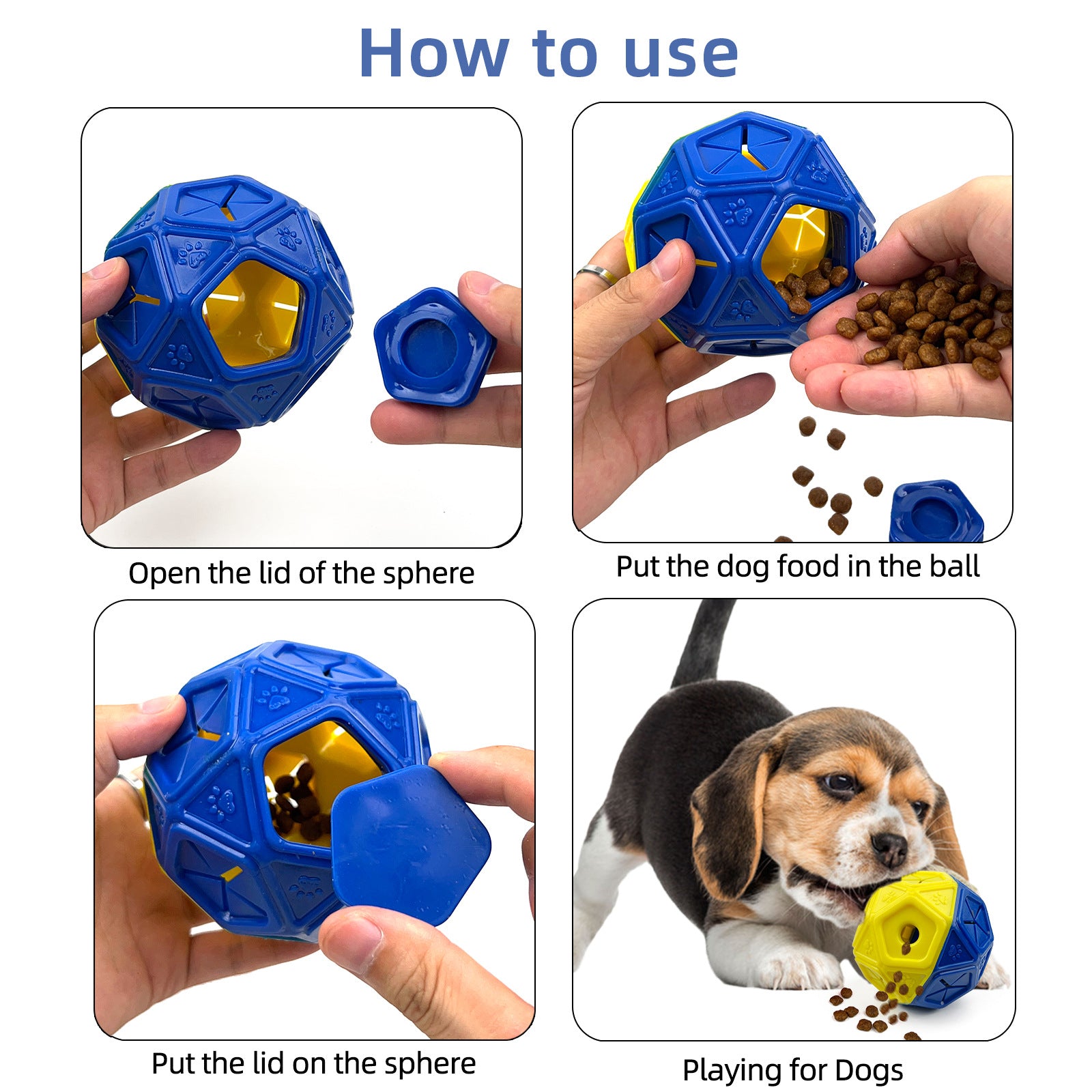 Dog Treat Dispensing Puzzle Ball