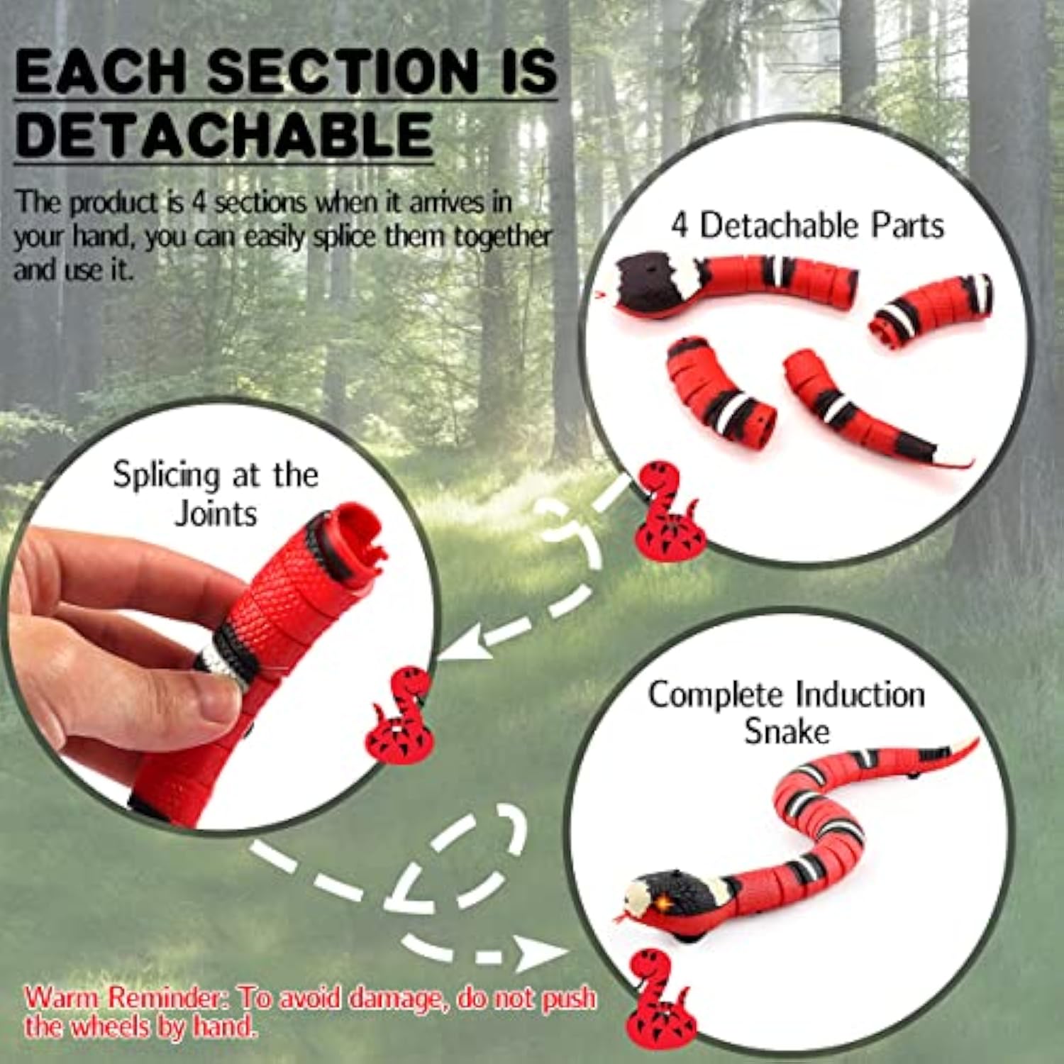 FetchBuddy™ Smart Sensing Snake Toy